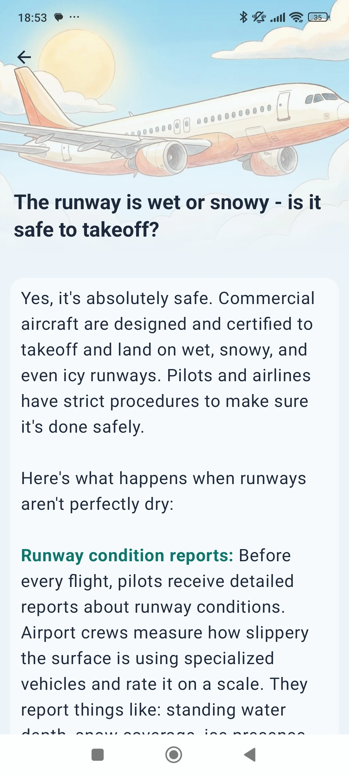 Learn section detail screenshot